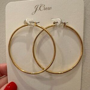 [NWT] J. Crew Antique Gold Hoop Earrings